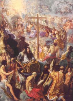 Adam Elsheimer : The Exaltation of the Cross from the Frankfurt Tabernacle